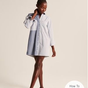Relaxed Poplin Shirt Dress